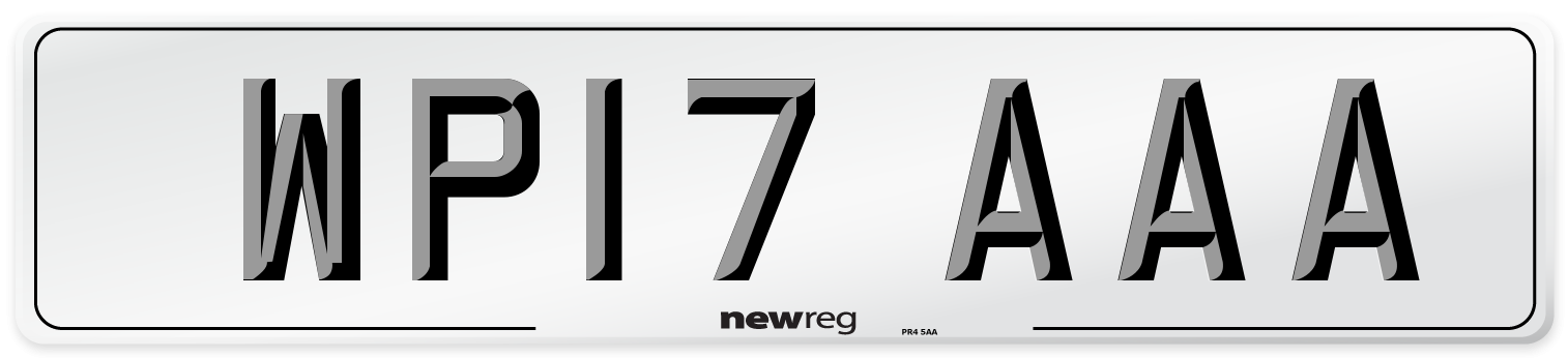 WP17 AAA Number Plate from New Reg